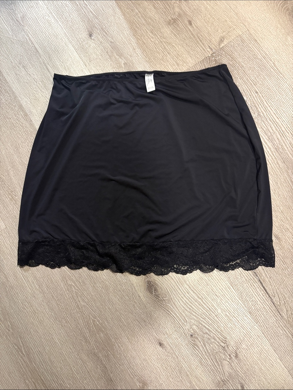 Body Form Black Half Slip with Lace Trim